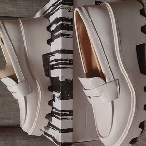 Dolce Vita Vikki Ivory Women's Platform Loafers Size 9.5